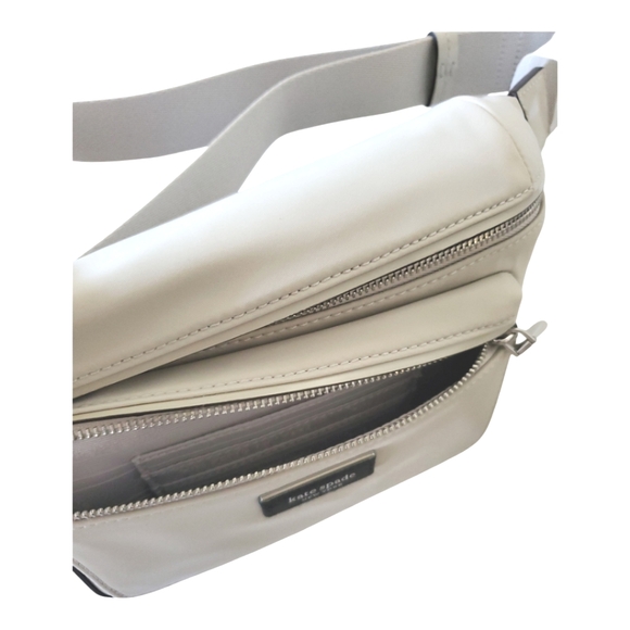 Kate Spade Sam Icon Stony Off White Nylon Medium Belt Bag - Picture 8 of 9